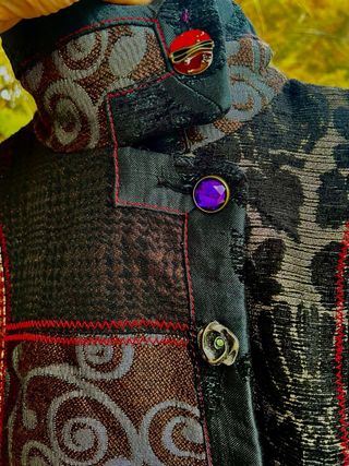 Abrigo Desigual Talla L 40 Patchwork .