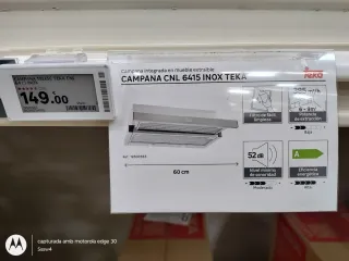 Campana extractora extraible CNL 6415 INOX TEKA