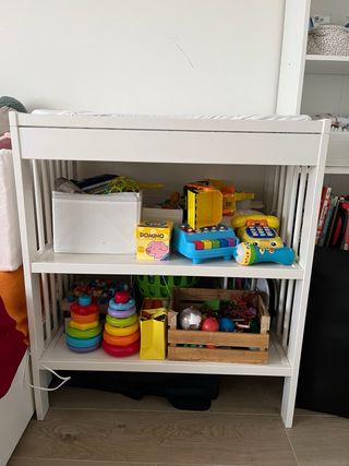 Cambiador Bebé blanco madera GULLIVER IKEA