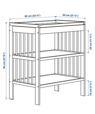 Cambiador Bebé blanco madera GULLIVER IKEA