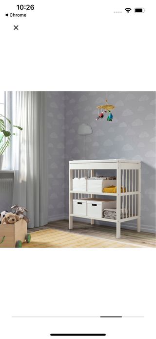 Cambiador Bebé blanco madera GULLIVER IKEA