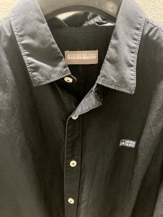 Camicie Napapijri Uomo Bianche e Blu