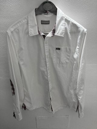 Camicie Napapijri Uomo Bianche e Blu