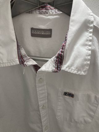 Camicie Napapijri Uomo Bianche e Blu