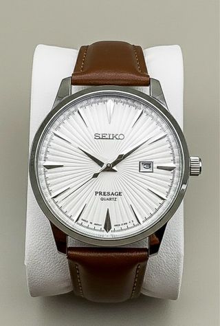 Reloj Seiko Presage Cuarzo Marrón/Plata