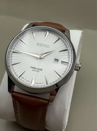 Reloj Seiko Presage Cuarzo Marrón/Plata
