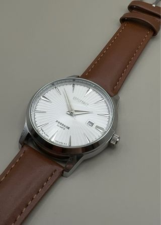 Reloj Seiko Presage Cuarzo Marrón/Plata