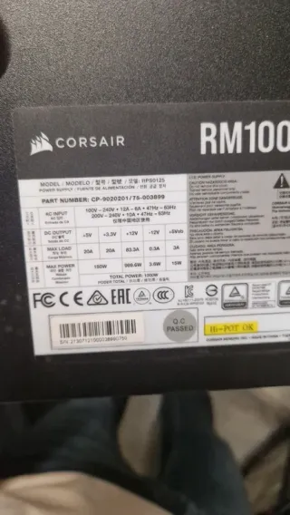 Corsair RM1000x Alimentatore 1000W