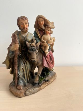 Figura Sagrada Familia en burro