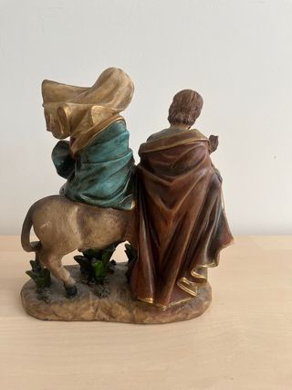 Figura Sagrada Familia en burro