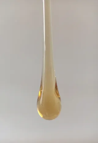 5 RICAMBIO GOCCIA LAMPADARIO Vetro giallo VINTAGE