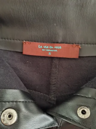 Conjunto Zara polipiel negro