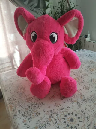 Elefante Peluche Rosa 40cm