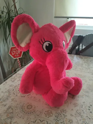 Elefante Peluche Rosa 40cm