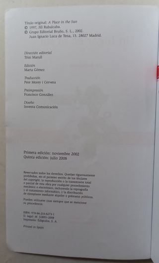 UN LUGAR EN EL SOL de JILL RUBALCABA