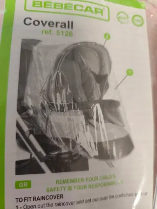 Plástico lluvia Bebecar para cochecito