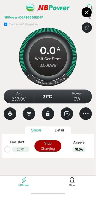 Cargador portátil coche eléctrico NB Power wifi