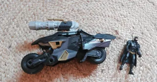 Batmoto con Figura de Batman