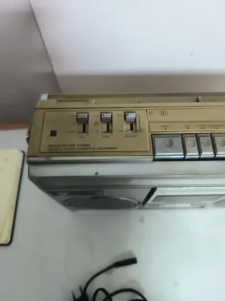 Radio Cassette Panasonic Beige/Plata