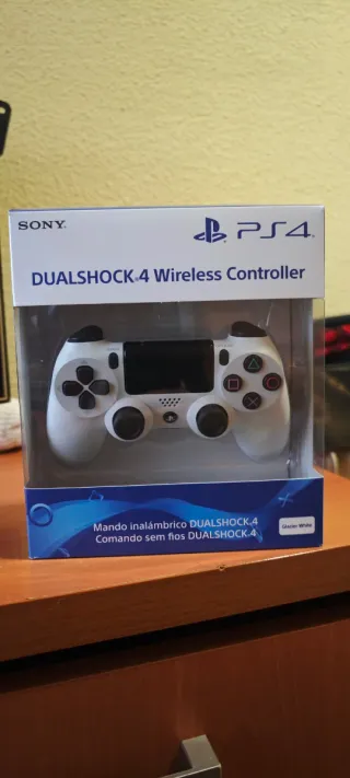 Mando Dualshock 4 PS4 Blanco Glacier White