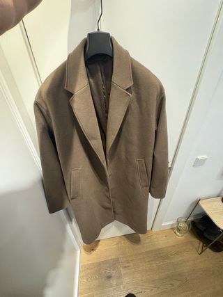 Abrigo largo Zara Talla 42 Marrón