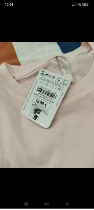 Pijama corto estampado bolsillo rosa