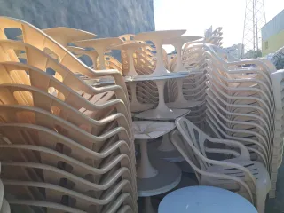 Conjuntos Mesa y 2 Sillas Terraza Jardín