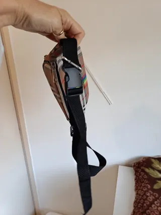 Riñonera Mujer Beige y Multicolor