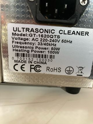 Limpiador Ultrasónico GT SONIC Profesional