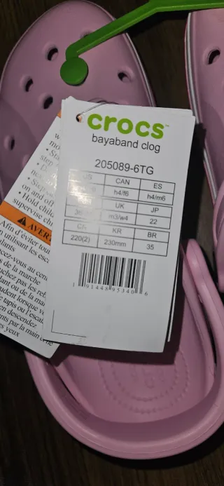 Zuecos Crocs Bayaband Talla 36-37