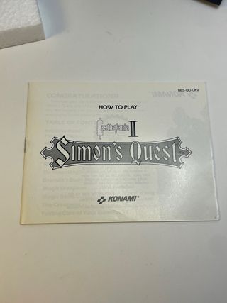 Castlevania II Simon's Quest Mattel PAL NES