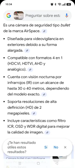 Cámara AirSpace HD SAM-4494 Nueva