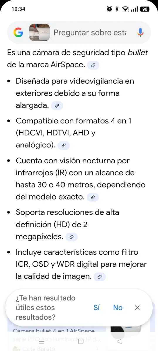 Cámara AirSpace HD SAM-4494 Nueva