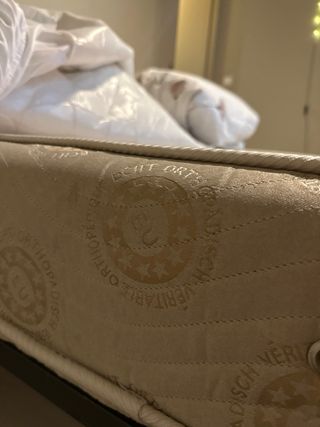 Colchón doble con rete más struttura cama