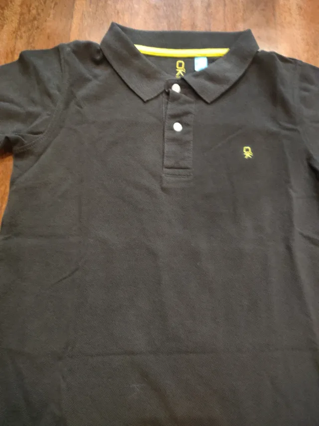 Polo gris manga corta