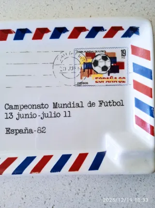 Cenicero/bandeja fútbol mundial España 82