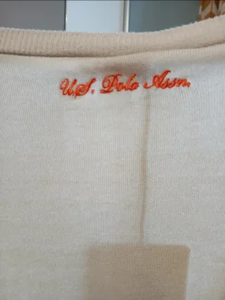 Cardigan U.S. Polo Assn. Beige Arancio