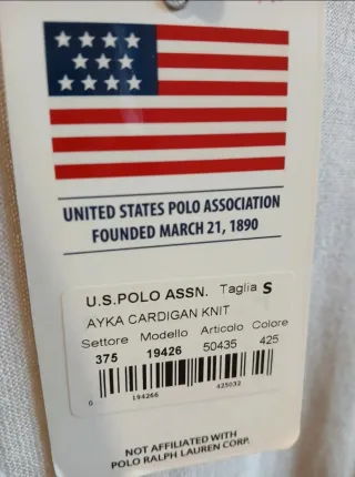 Cardigan U.S. Polo Assn. Beige Arancio