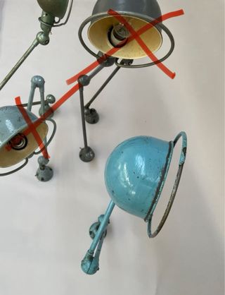 Lampada Jieldé Vintage Industriale