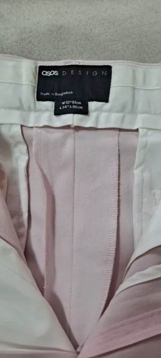 Pantalón skinny ASOS rosa empolvado