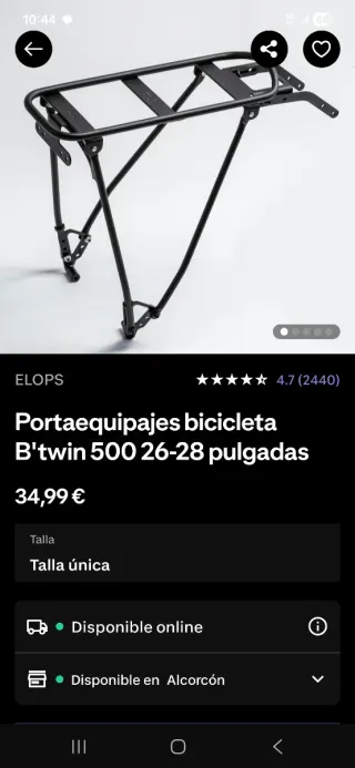 TRANSPORTIN, PORTABULTOS BICICLETA