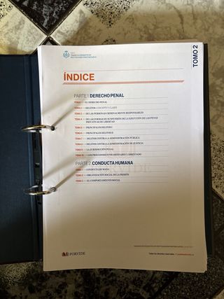 Temario ayudantes de Instituciones Penitenciarias