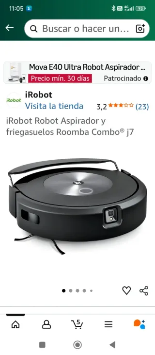 Robot Aspirador iRobot Roomba Combo j7