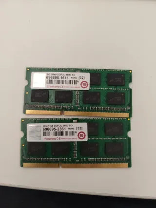 2x 8GB DDR3L 1600 SO-DIMM Transcend