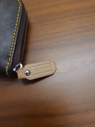 Cartera/Tarjetero El Potro Negro y Beige