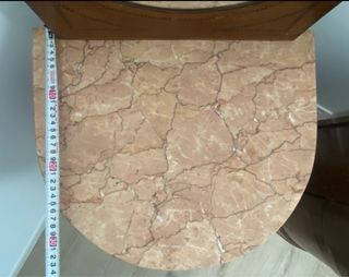 Mesitas Luis XV madera y mármol (2 unidades)