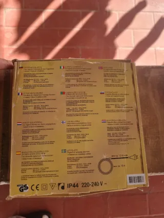 LAS 2 Luces Navideñas Impermeables (Rojo y Amarill