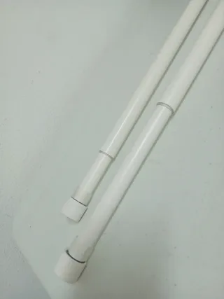 2 Barras Extensibles Cortina + 4 Soportes