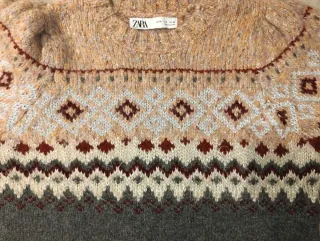 Jersey Zara Talla M Estampado Étnico