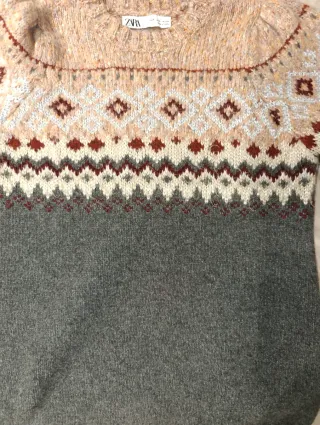 Jersey Zara Talla M Estampado Étnico